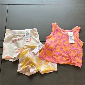 Baby GAP Baby Girl Colorful Summer Outfit Bundle